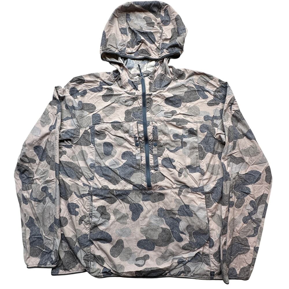 Mountain Hardwear Echo Lake Hoody Windbreaker Jacket 1/2 Zip Womens Small Camo
